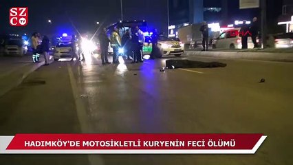 Hadımköy'de bir kurye feci şekilde hayatını kaybetti