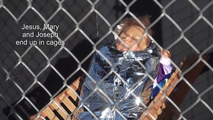 US church nativity scene puts Jesus in cage as detained refugee