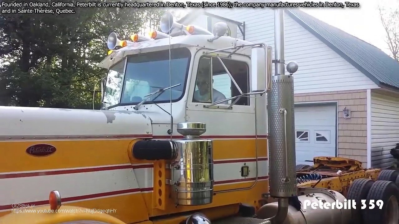 Crazy Cold Start Diesel Engines and Sound l Diesel Smoke Peterbilt !