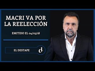 Macri va por la reelección | El Destape con Roberto Navarro - 10º emisión