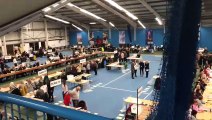 Preparations for the General Election vote count underway in Sunderland