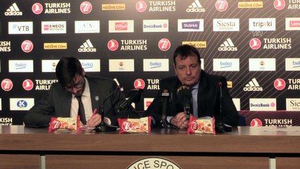 Basketbolda maçın ardından - Anadolu Efes Başantrenörü Ataman - İSTANBUL