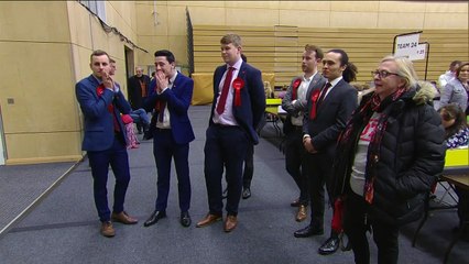 Newcastle reacts to exit poll: Race to declare first begins