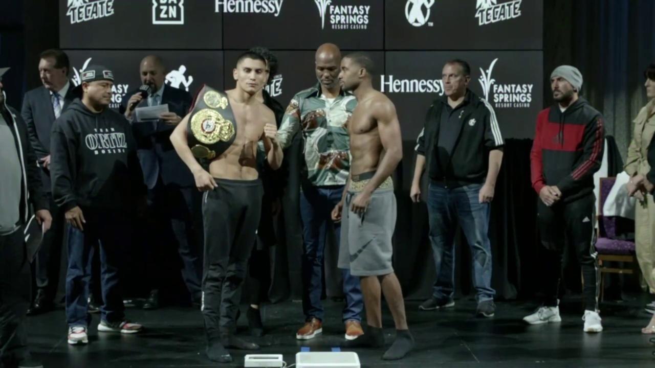 Vergil ORTIZ vs. Brad SOLOMON - Weigh In - tweet