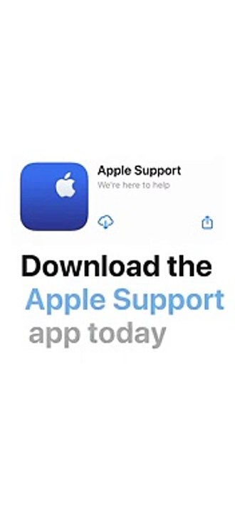 En savoir plus sur l'application Apple Support