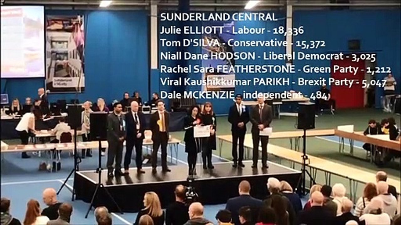 General Election 2019: Sunderland Central, Labour victor Julie Elliott's speech