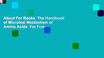 About For Books  The Handbook of Microbial Metabolism of Amino Acids  For Free