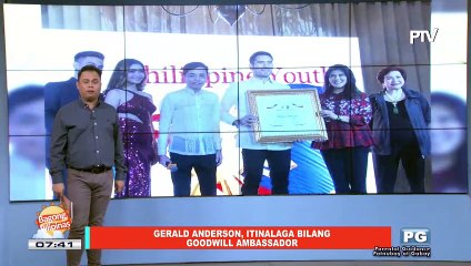 FIFIRAZZI: Gerald Anderson, itinalaga bilang goodwill ambassador