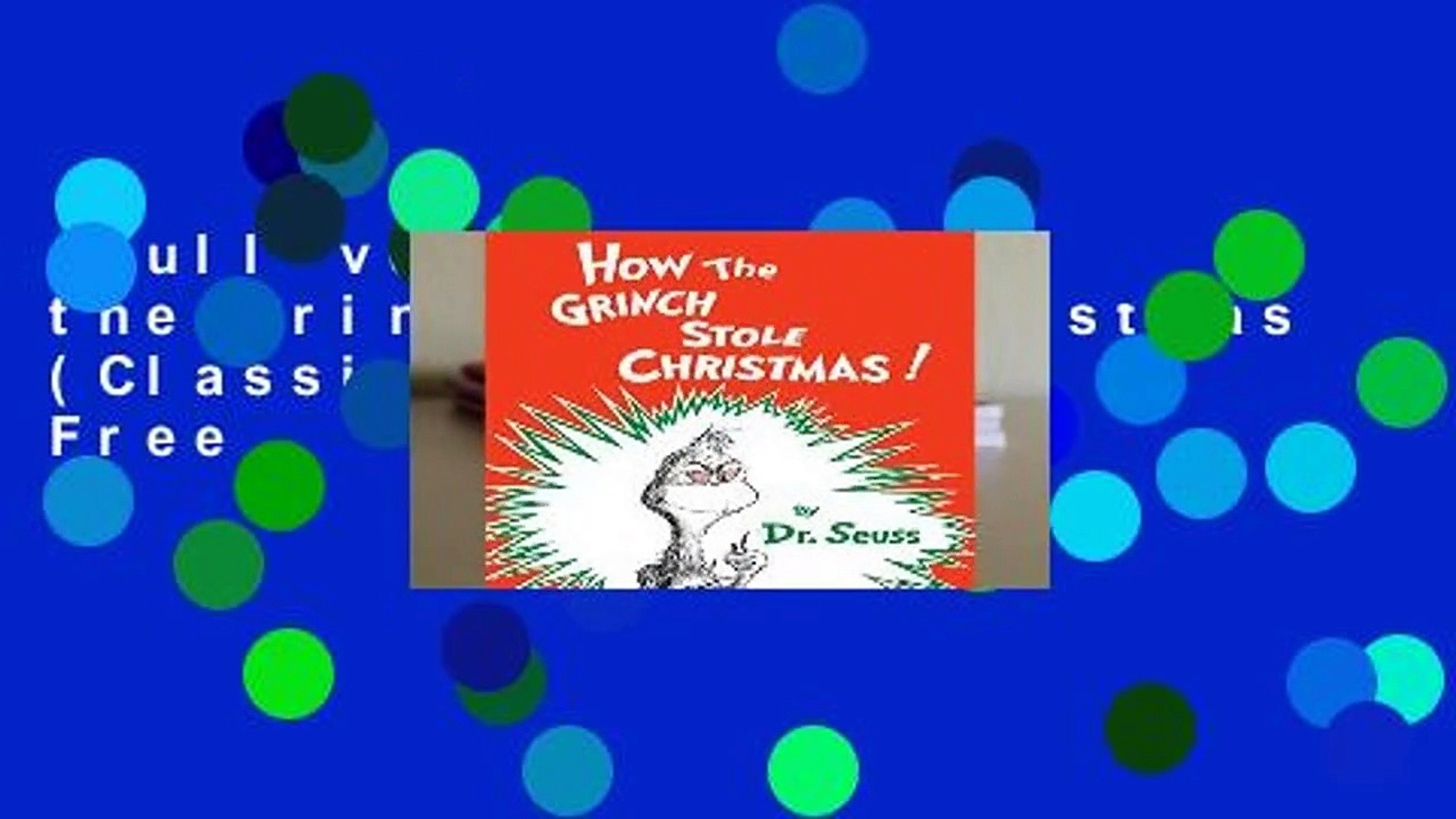 how the grinch stole christmas free