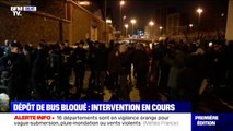 Intervention en cours à Asnières-sur-Seine pour débloquer un dépôt de bus