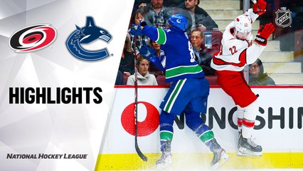 NHL Highlights | Hurricanes @ Canucks 12/12/19