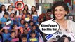 Bollywood Actress SONALI BENDRE DONATING & INAUGURATING A BOOK SHELF FOR NGO KIDS