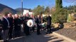 Saint-Florent-sur-Auzonnet : cérémonie d'inauguration  de  la nouvelle stèle qui rend hommage aux mineurs