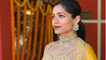 Freida Pinto and fiance attends sister Sharon's wedding , looks astonishing in yellow