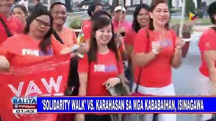 'Solidarity walk' vs karahasan sa mga kababaihan , isinagawa
