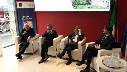 De Luca nella sede di Spazio Campania a Milano (12.12.19)