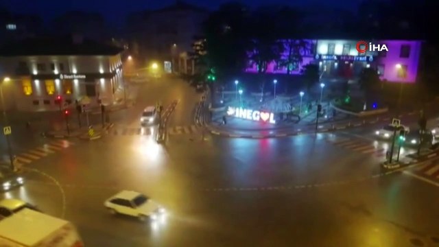 İnegöl'de vatandaşlar güne sisle uyandı