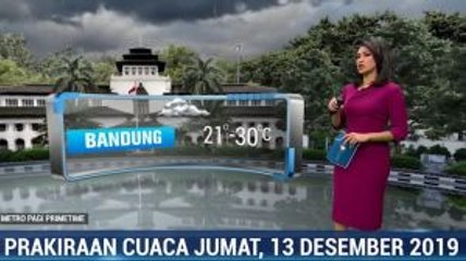 Prakiraan Cuaca Jumat 13 Desember 2019