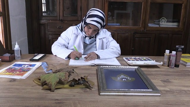 Geleneksel Türk sanatları yaprakta hayat buluyor - GAZİANTEP