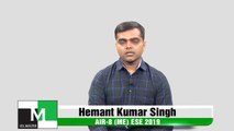 Face to Face with Hemant Kumar (ME) AIR-8 ESE-IES 2019 IES Master
