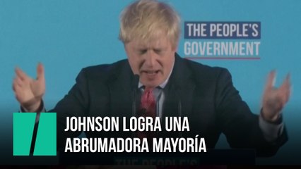 Boris Johnson consigue una abrumadora victoria en las elecciones