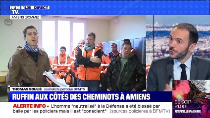Ruffin aux côtés des cheminots à Amiens - 13/12