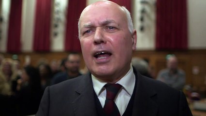 Former Tory leader Iain Duncan Smith speaks on PM's future