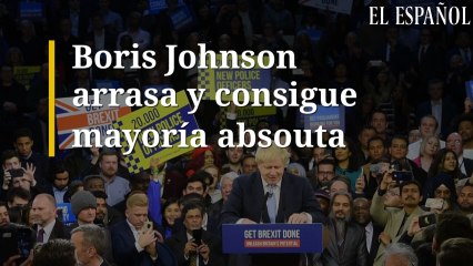Boris Johnson arrasa y consigue mayoría absoluta