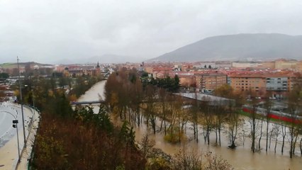 Las precipitaciones han provocado crecidas en varios ríos