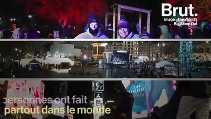 À travers le monde, ils dorment dans la rue en solidarité avec les sans-abri