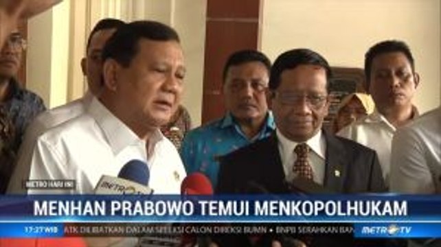 Prabowo Temui Mahfud Bahas Alutsista Hingga 3 WNI yang Disandera