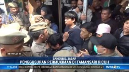 Penggusuran Tamansari Berujung Ricuh, 25 Orang Ditangkap