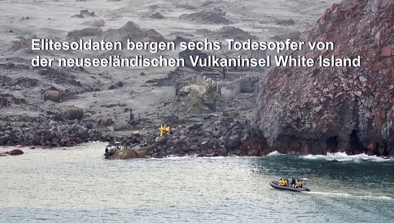 Elitesoldaten bergen sechs Todesopfer von neuseeländischer Vulkaninsel