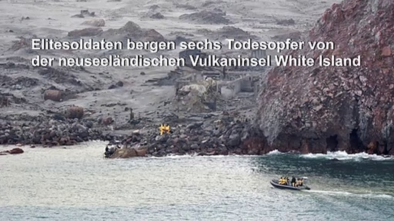 Elitesoldaten bergen sechs Todesopfer von neuseeländischer Vulkaninsel