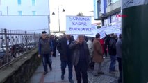 Rize-arazi kamulaştırma bedellerini protesto ettiler