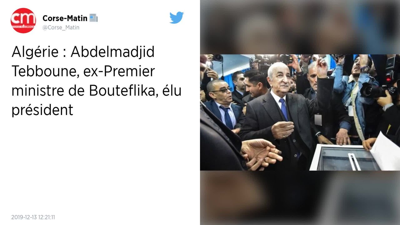 Élections en Algérie. Abdelmadjid Tebboune, ex-Premier ministre de Bouteflika, élu président