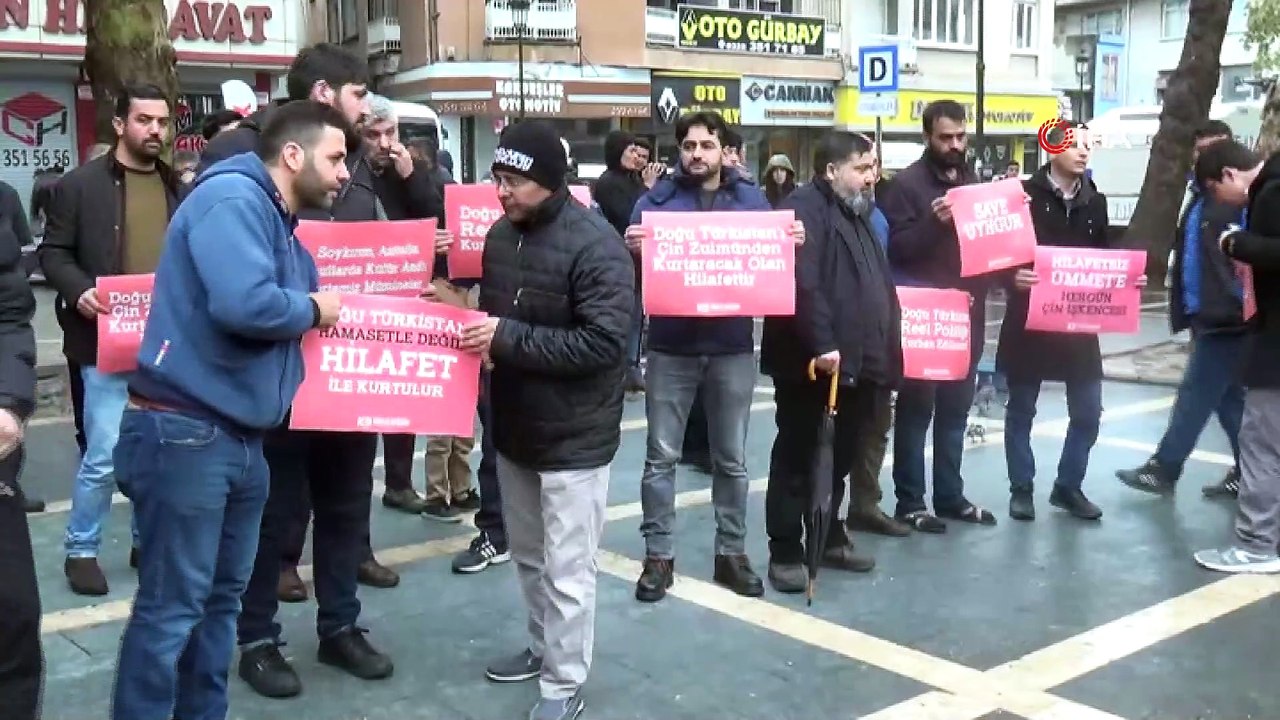 Doğu Türkistan’da yaşanan zulüm protesto edildi