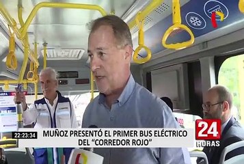 Muñoz tras presentar primer bus eléctrico: “Hacia esto tenemos que apuntar”
