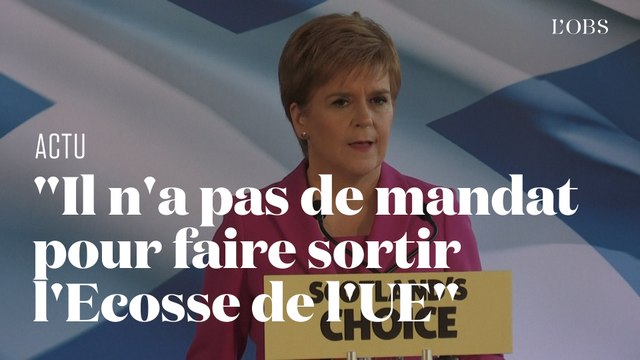 Pour Nicola Sturgeon, Boris Johnson n'a pas un mandat pour sortir l'Ecosse de l'Union européenne