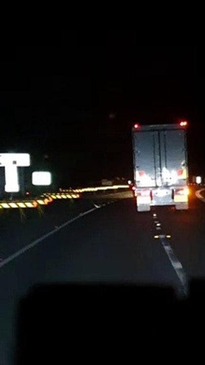 Truck Overtakes on Double White Lines