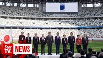 Abe opens Tokyo 2020 National Stadium