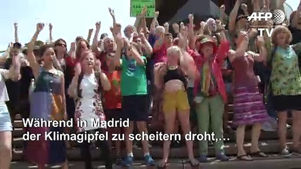 Flashmob in Sydney für das Klima