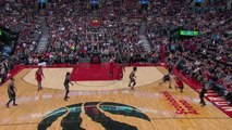 Norman Powell hammers home windmill slam