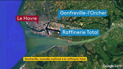 Seine-Maritime : l'incendie de la raffinerie Total maîtrisé