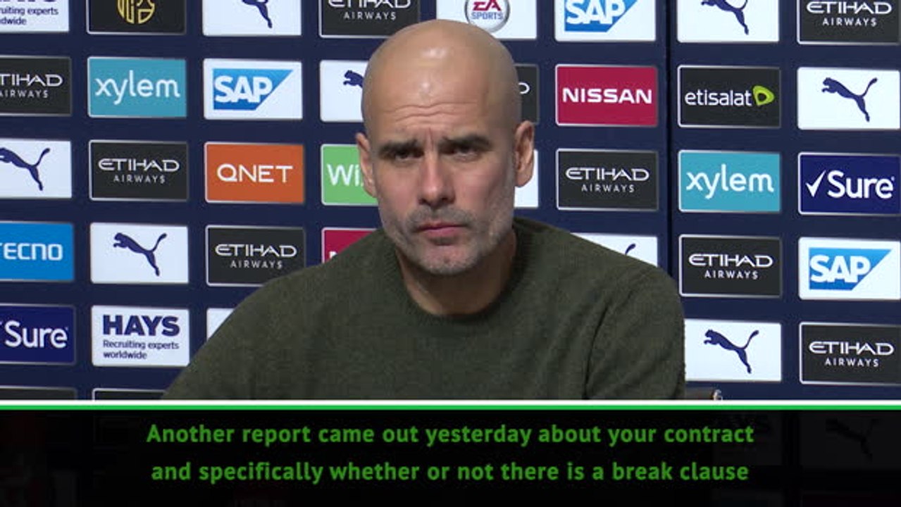Break clause 'not true' says committed Guardiola
