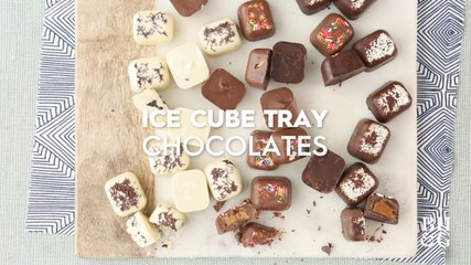 Ice Cube Tray Chocolates