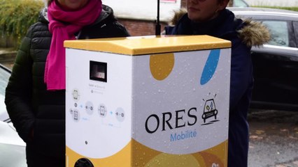 Une première borne publique de recharge pour véhicules électrique installée à Namur