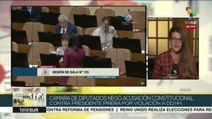 Cámara de Diputados chilena rechaza acusación contra Piñera