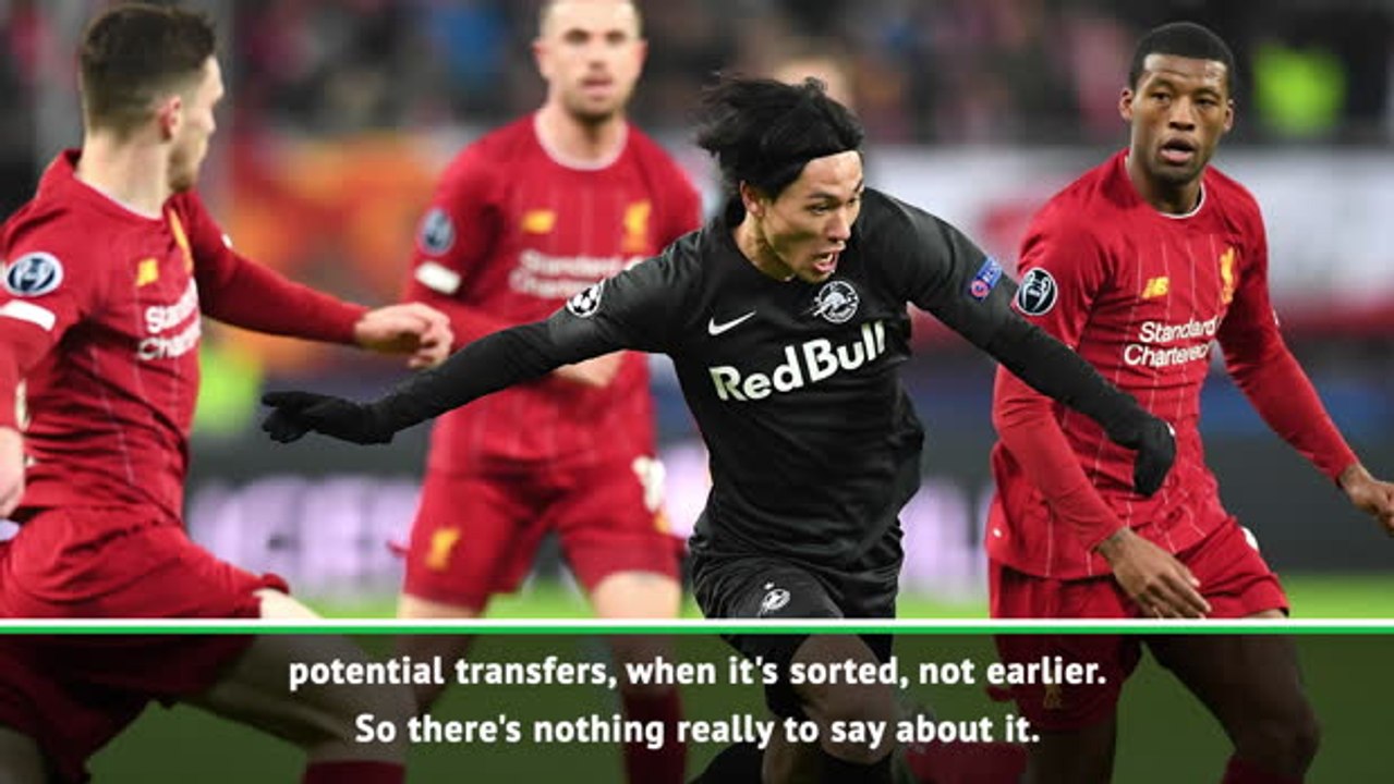 Klopp gives update on Minamino transfer