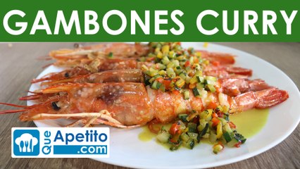 Receta de gambones en salsa curry fácil y casero | QueApetito
